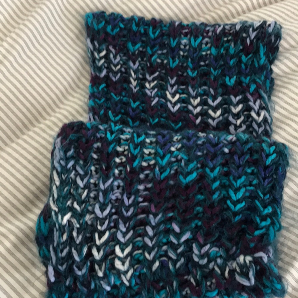 Shades of blue infinity scarf